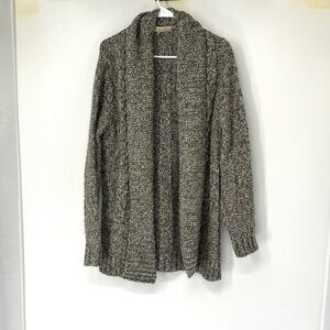 Lineamaglia women’s alpaca blend knit open front sweater large